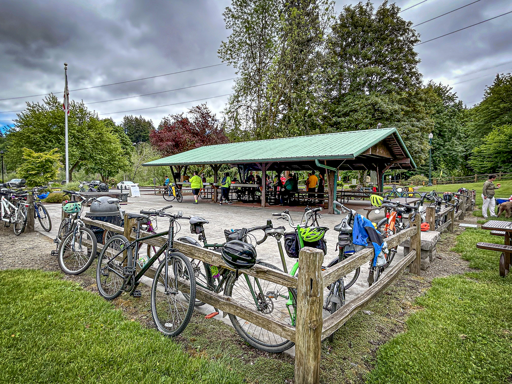 Bikes parked at Interagency Bike Ride