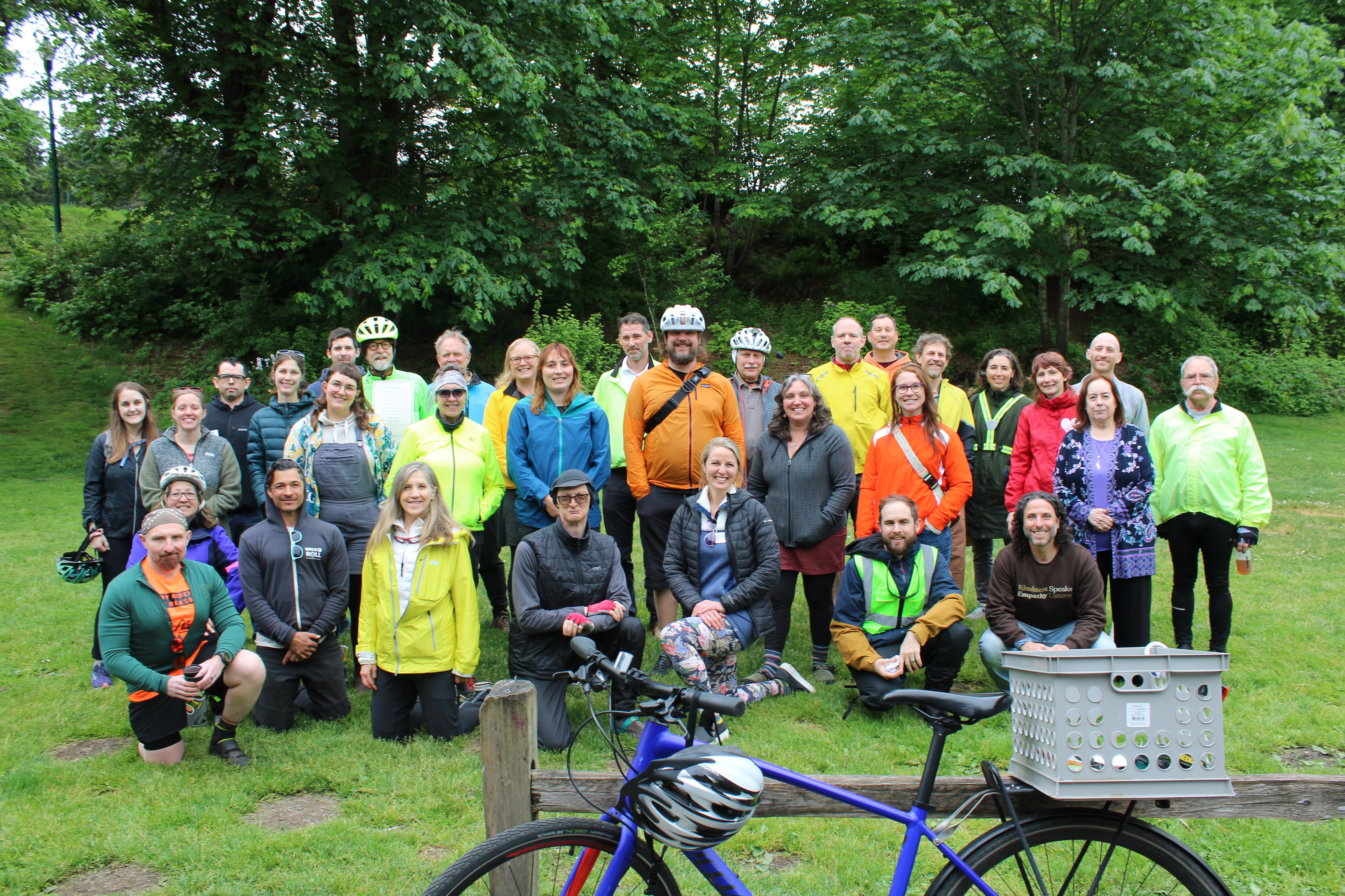 Bike Month Celebration Ride Group photo