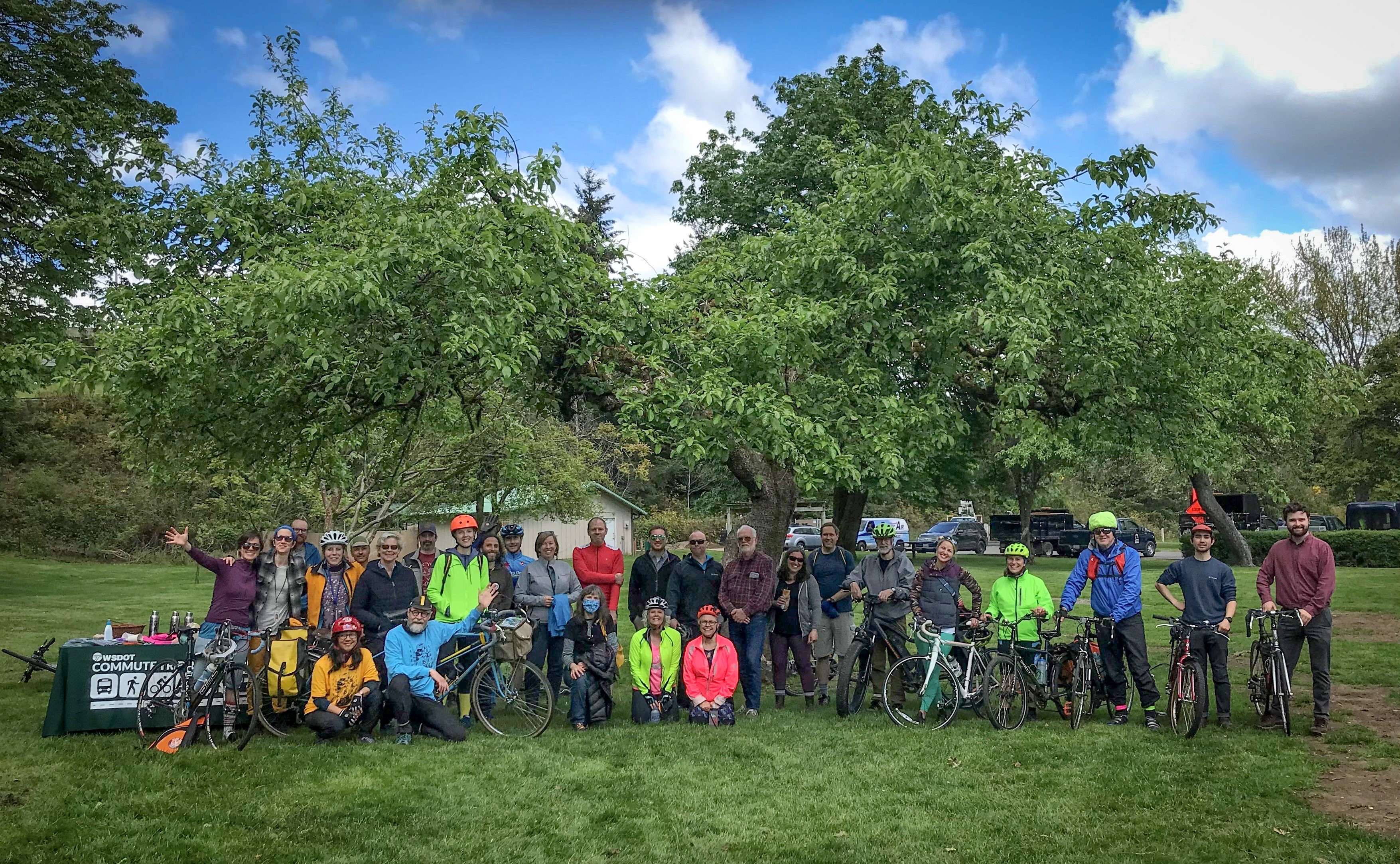 Bike Month Celebration Ride group photo