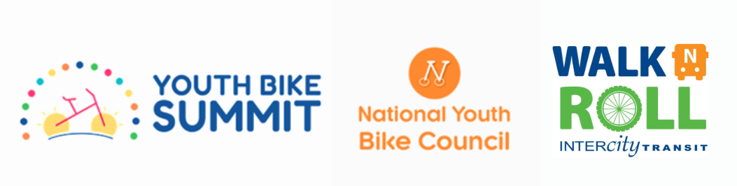 Youth Bike Summit, National Youth Bike Summit, and Walk N Roll logos